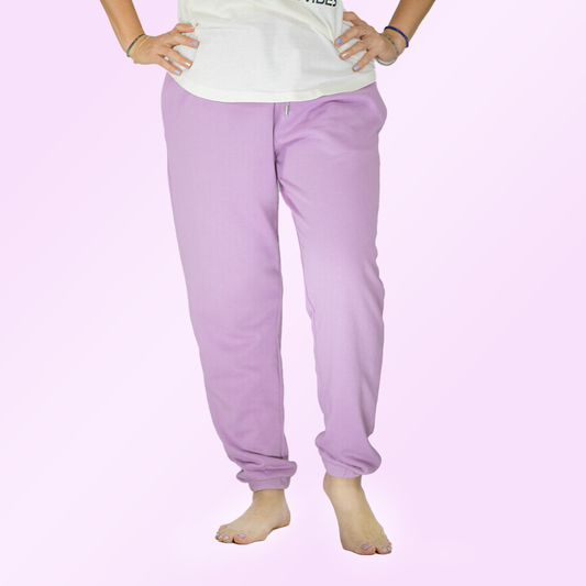 Terry Dream Lavender Women's Jogger Pant Comfortable Loungewear
