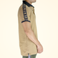 Casual Elegance Men's Beige Polo in Slim Fit Design T-Shirt  
