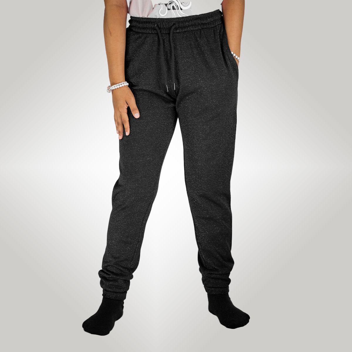 Sparkly women's Terry Jogger Pant Comfortable 