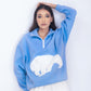 Animal Print Fleece Hoodies & Sweatshirts for Women's