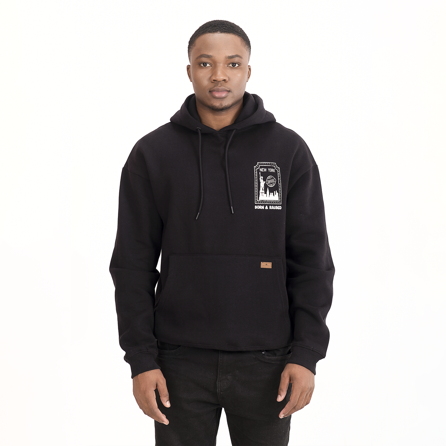 Men's Glow In The Dark Hoodie with New York Stamp