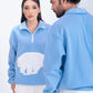 Panda Print Zipper Sweatshirt Cute and Comfortable for men and women