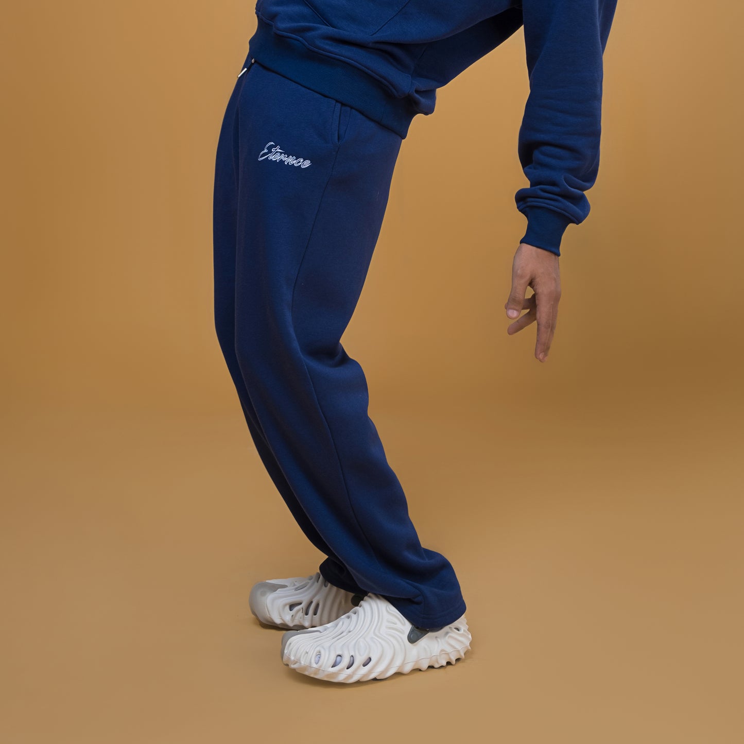 Iceberg Navy Blue Half Zip Hoodie and Jogger Set