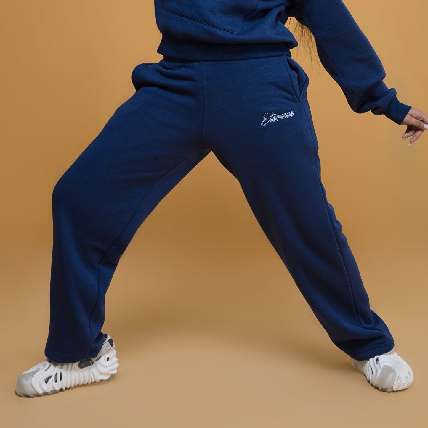 Iceberg Navy Blue Half Zip Hoodie and Jogger Set