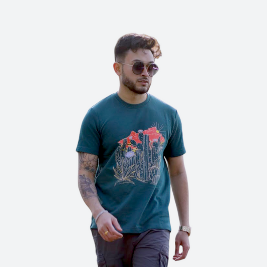 Saguaro Floral T-Shirt For men's 